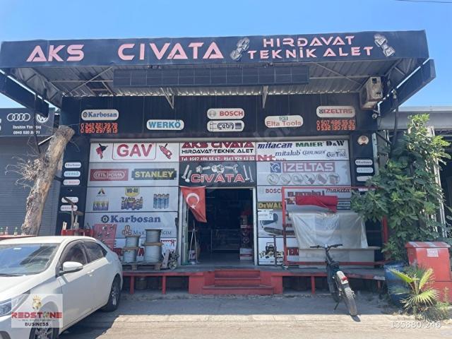 AKDENİZ SANAYİ'DE 400 m DEVİRLİK 10 YILLIK HIRDAVAT DÜKKANI