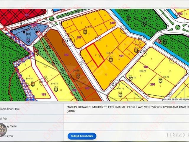 AKSU MERKEZDE İMARA AÇIK KONUT İMARLI ARSA 1200 M2 TEK TAPU