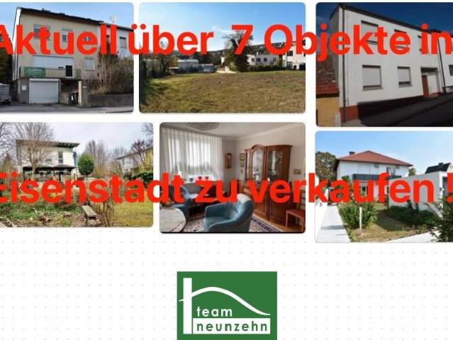 AKTUELL über 7 Objekte in Eisenstadt zwischen € 250T € 800T. Wir verkaufen auch Ihre Immobilie zum besten Preis, in kurzer Zeit JETZT ANFRAGEN