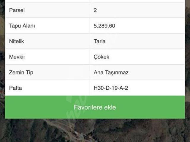 AKYURT SAMUT'TA 385 M2 SATILIK HİSSELİ TAPU