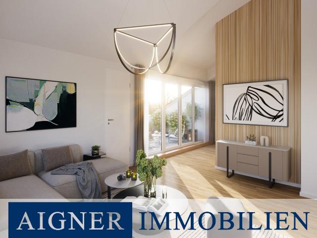 AIGNER Energieeffizienz trifft auf Moderne: Dachgeschoss Neubauwohnung im Herzen Obersendlings