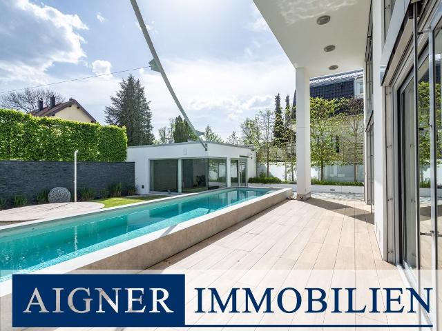 AIGNER Hochklassiges Architektenhaus: Modernes Einfamilienhaus in Waldperlach