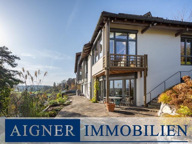 AIGNER Panorama Weitblick über Schäftlarn: Mehrgenerationenhaus am Sonnenhang!