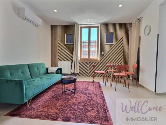 Aix Centre Appartement t1 bis meublé climatisé à louer en bail mobilité 10 mois avec parking privatif