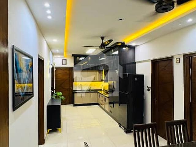 Al basit grands | for sale | new building | furnished with furniture | new kitchen | 3bed dd | with parking | stand by generator | mosque | block n | 1400 sqft | lift | maze 9 parking demand 1,10,000/ rent per month