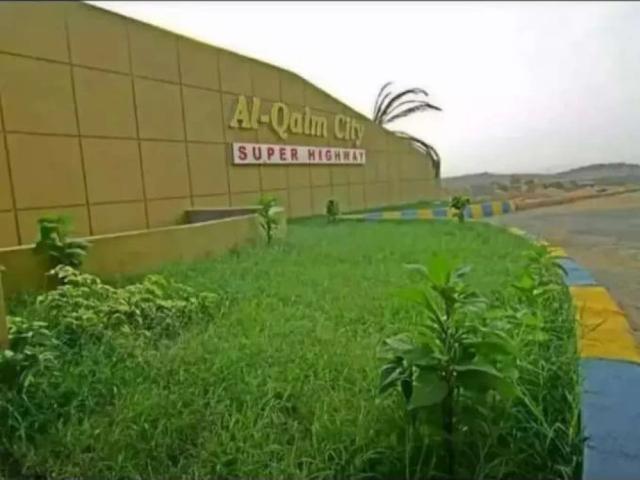 Al Qaim City residential plot for sale Karachi New Karachi ID 09672