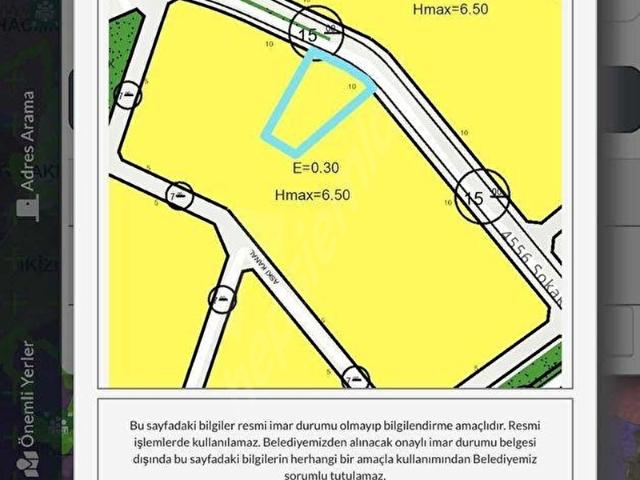 'alaçatı'dan incek bulavara 70m mesafede satılık villa parseli