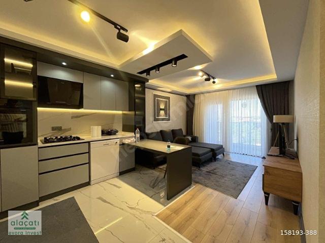 'alaçatı'dan lüx yapılı yeni eşyalı kiralık 1+1 daire