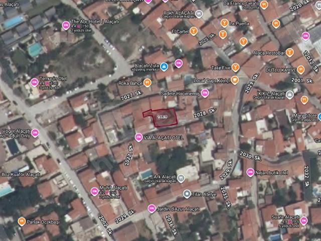 ALAÇATI'NIN KALBİ HACIMEMİŞ'TE 204 M2 60120 İMARLI ARSA !