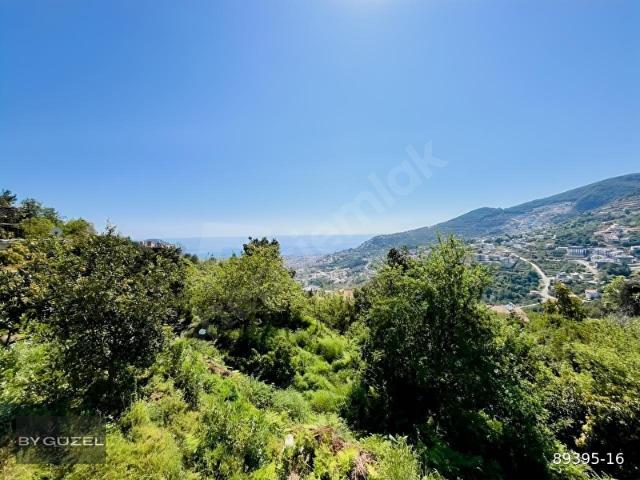 ALANYA BEKTAŞTA SATILIK DENİZ MANZARALI VİLLA İMARLI ARSA