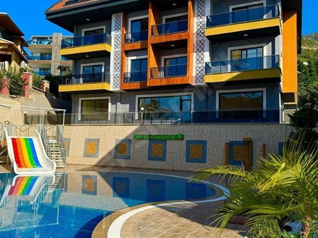ALANYA BÜYÜKHASBAHÇE ONUR GARDENDA SATILIK 2+1 BAHÇE DUBLEKS