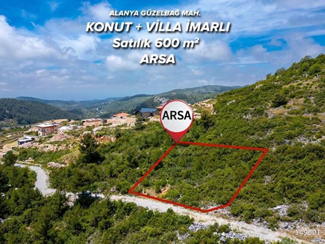 ALANYA GÜZELBAĞ FATİH MAH. SATILIK VİLLAKONUT İMARLIARSA 600 m2