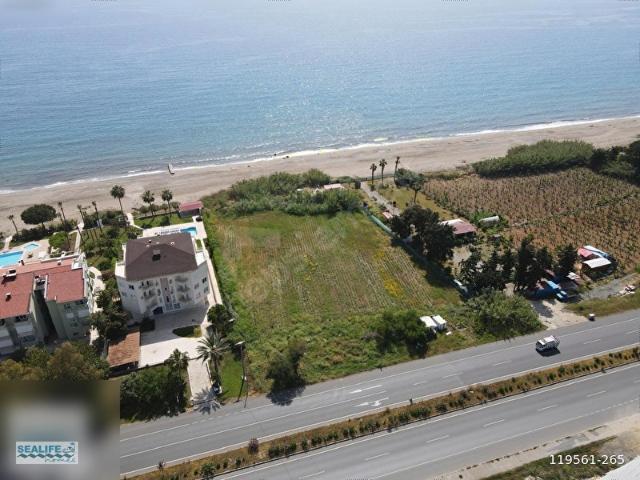 Alanya Demirtaş'da Satılık Denize Sıfır Kendi Plajı olan Arazi