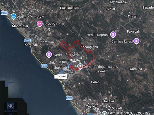 ALANYA DENİZ MANZARALI YATIRIMLIK ARSA