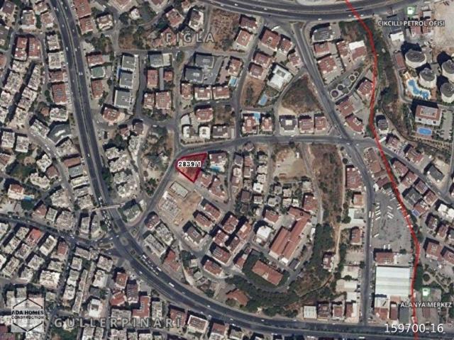 Alanya Eski Devlet Hastanesi Kavşağı Üzerinde 1252 M'2 Köşe Parsel Kat Karşılığı Arsa