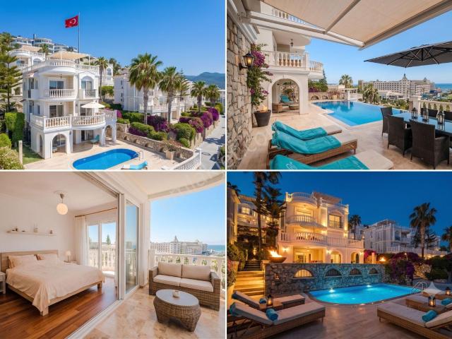 alanya Konaklı'da Lüks Eşyalı 4+1 Villa Denize Yakın Özel Yaşam