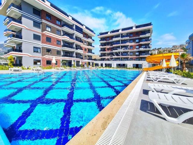 Alanya Kargıcak'ta Bahçeye Çıkışlı 1+1 Daire, Lüks Sitede