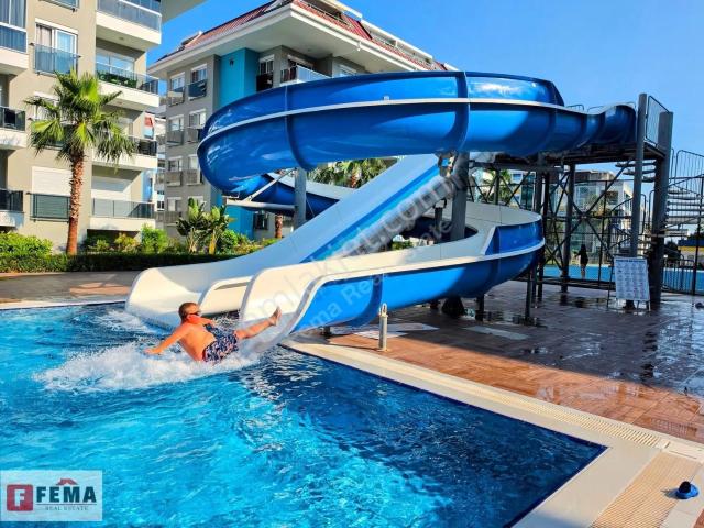 Alanya Kestel Calypso Residence'ta Satılık Eşyalı 1+1 Daire
