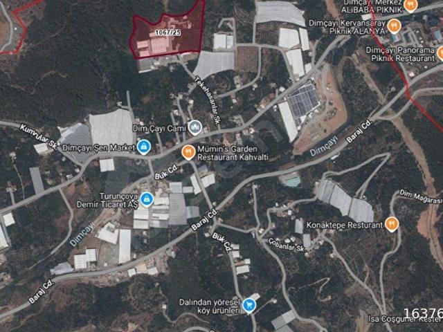 Alanya Kestelde 2.570 m Kiralık üç parçada verilebiliir