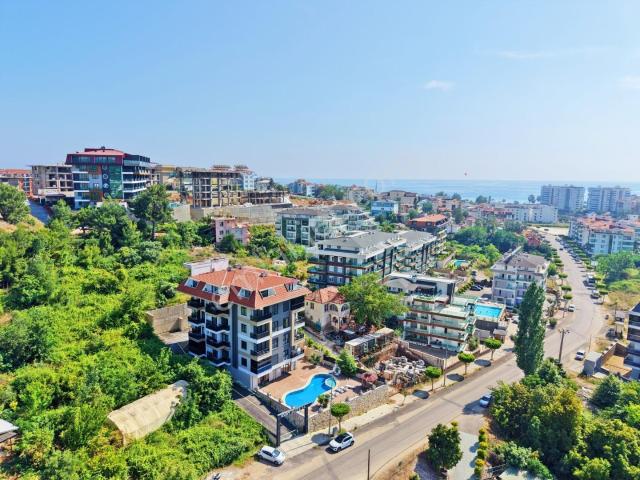 Alanya Kestel'de Satılık 3 Adet 1+1 Daireler Havuzlu Yeni Bina