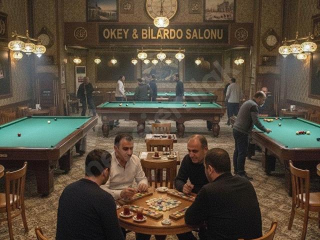 Alanya Hacet'de 344 m2 Devren Kiralık Okey ve Bilardo Salonu