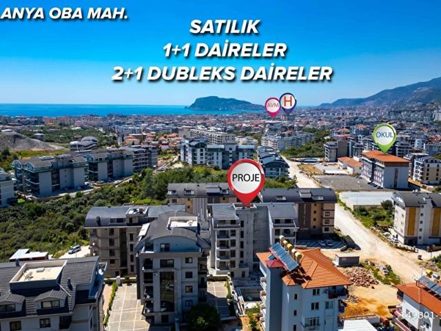 ALANYA OBA MAH. TAKSİT İMKANIAKTİVİTELİ SATILIK 1+1 DAİRELER