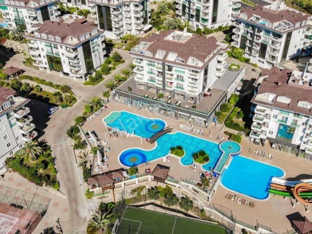 Alanya Oba 2+1 Mobilyalı Satılık Muhteşem Residance Site İçerisinde Havuzlu