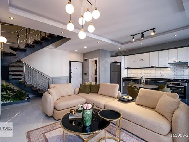 ALANYA OBADA SATILIK 3+1 GENİŞ DAİRE FULL EŞYALI, HAVUZ VE DAĞ MANZARALI
