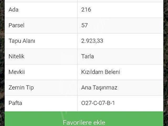 ALANYA ORHAN MAHALLE SATILIK YATIRIMLIK TARLA