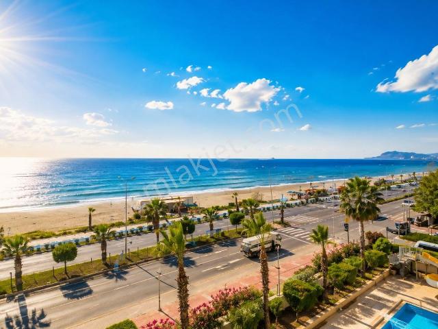 Alanya Mahmutlar’da Denize Sıfır, Full Deniz Manzaralı 2+1 Daire