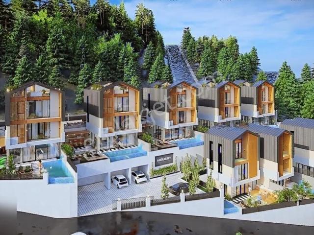 Alanya Tepe 2+1 110m² Daire Fiyatına Ultra Lüks Modern Villa !