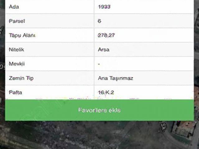 ALBAĞ'DAN BELEDİYE ARSALARINDA SATILIK 278 M2 PARSEL