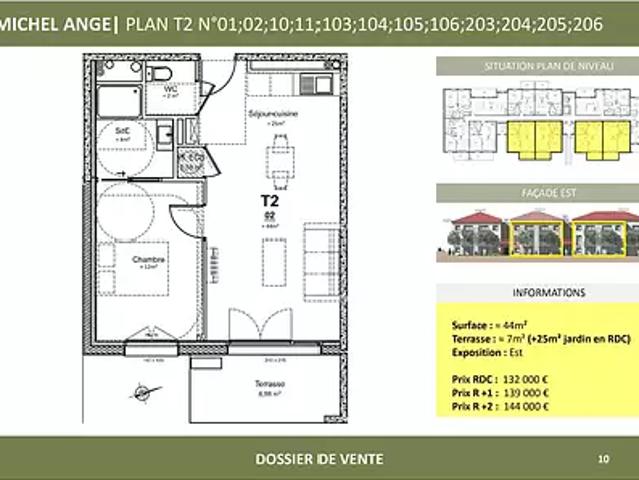 Albi 81000 Achat / Vente appartement 2 pièces t2