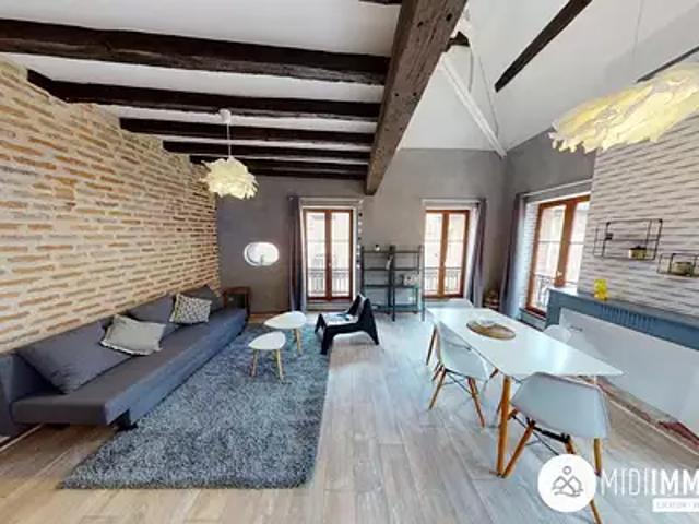 Albi 81000 Location appartement 1 pièce t1 au dernier étage