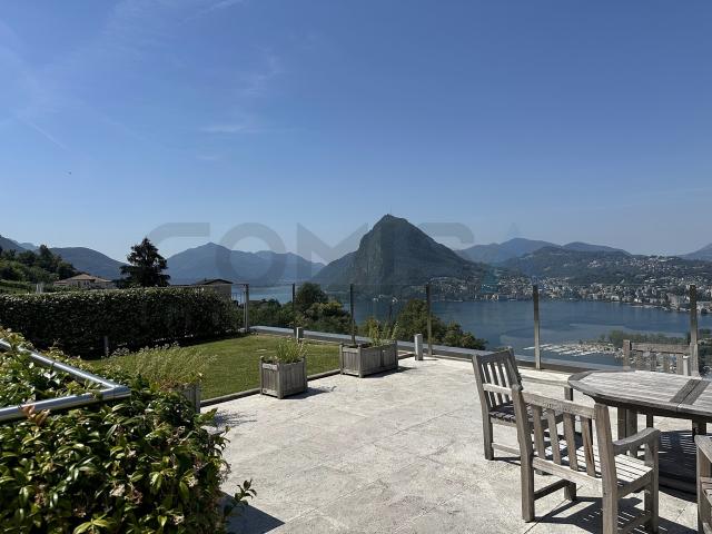 ALBONAGO – Lugano 4,5 Zimmer Penthouse mit Dachterrasse, Blick auf den