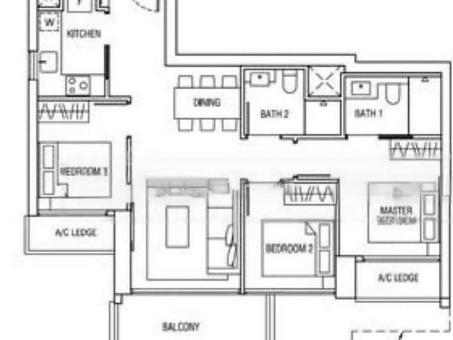 Alex Residences D3, Apartment