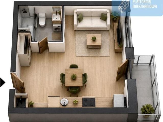 Aleja Jana Pawła II 26,92 m², Gdańsk