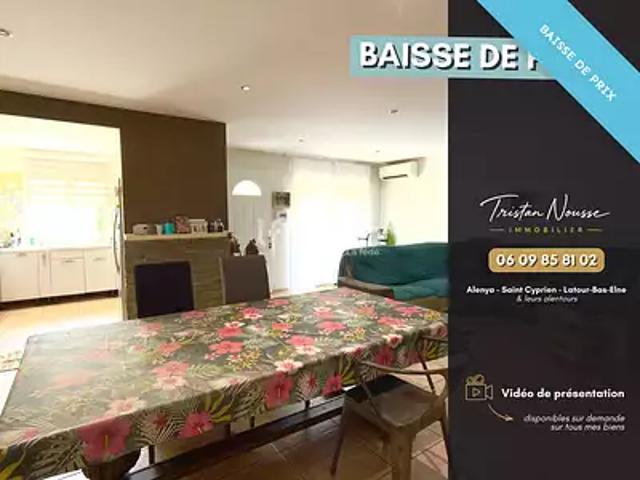 Alénya 66200 Achat / Vente maison 4 pièces t4 terrasse parking