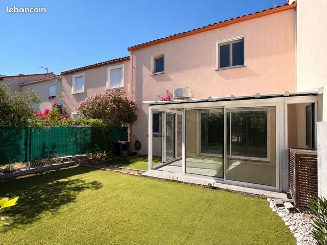 ALENYA Maison contemporaine 110 m², T4, jardin, parkings et panneaux photovoltaïques