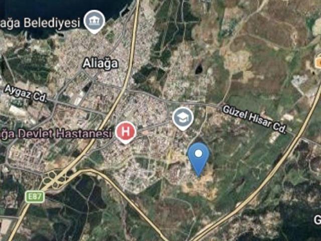 ALİAĞA ÖRNEKKENT'TE SATILIK 520 m KÖŞE KONUMLU ARSA