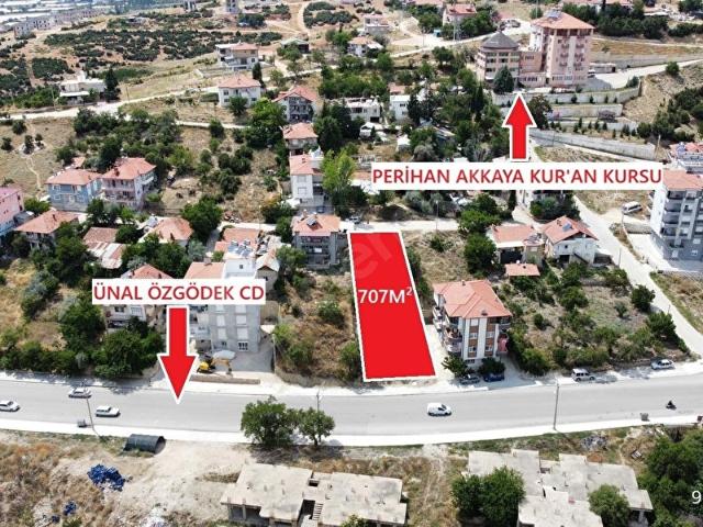 ALİ TOSUN *DAN YATIRIMLIK EN İYİ LOKASYONDA 5 KATA İMARLI 707M SATILIK KUPON ARSA