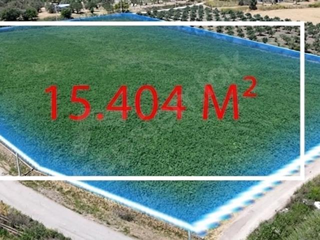 Aliağa Helvacı Satılık 15.404m 3 cephesi Yol Nitelikli Arazi