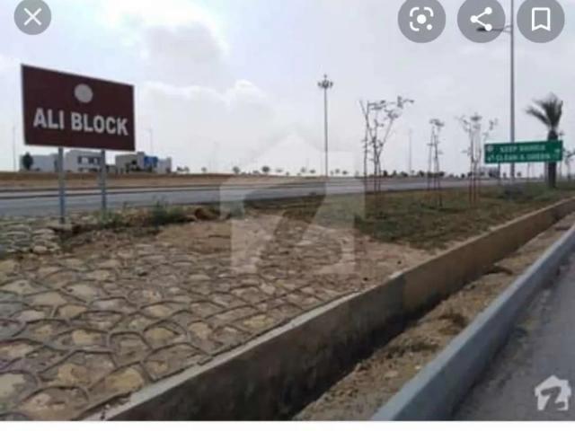 All paid Ali block west open Wifi street # 1 plot for sale Karachi Bahria Town Karachi ID 29014