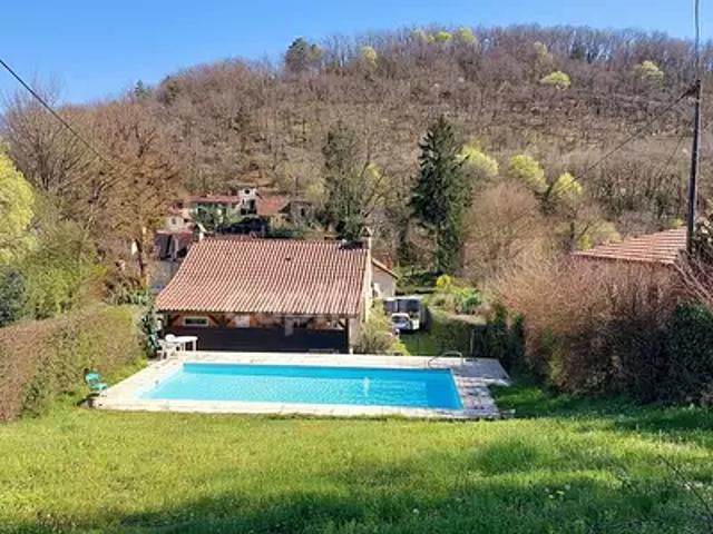 Allas les Mines 24220 Achat / Vente maison 4 pièces t4 piscine terrasse