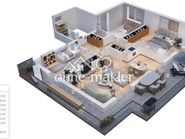 alleinherrschendes Penthouse im 3 Fam.haus! ruhige Seitenstraße, gute Infrastruktur, Badesee