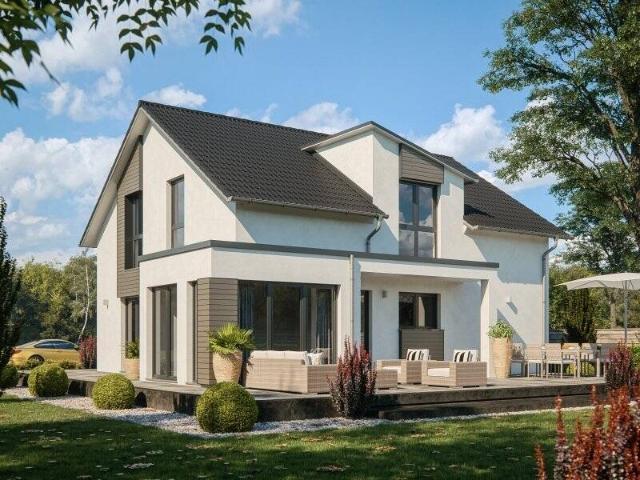 Alleinstehendes luxuriöses EFH Life158, bezugsfertig wie abgebildet, zzgl. NK, mit familiengerechter Raumaufteilung und Wintergarten