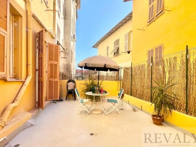 ALPES MARITIMES 06 NICE RIQUIER VENTE APPARTEMENT GRAND 2 PIECES AVEC TERRASSE DE 30 M2