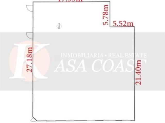 Alquiler de amplio local junto a El Corte Inglés 605 m² en esquina