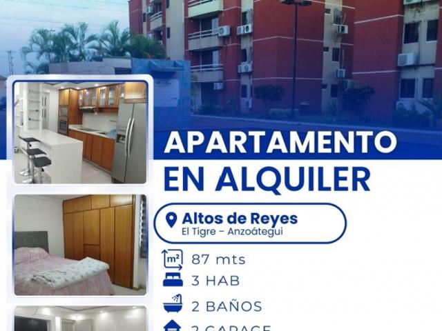 ALQUILER DE HERMOSO APTO. ALTOS DE REYES EL TIGRE AL03 09318AR LVIL