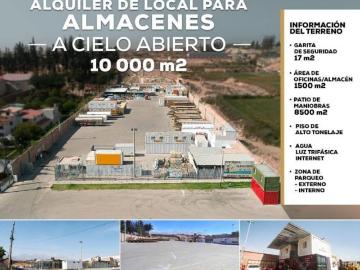 ALQUILER DE LOCAL PARA ALMACENES SIN TECHO 10,000m2 VAR. UCHUM
